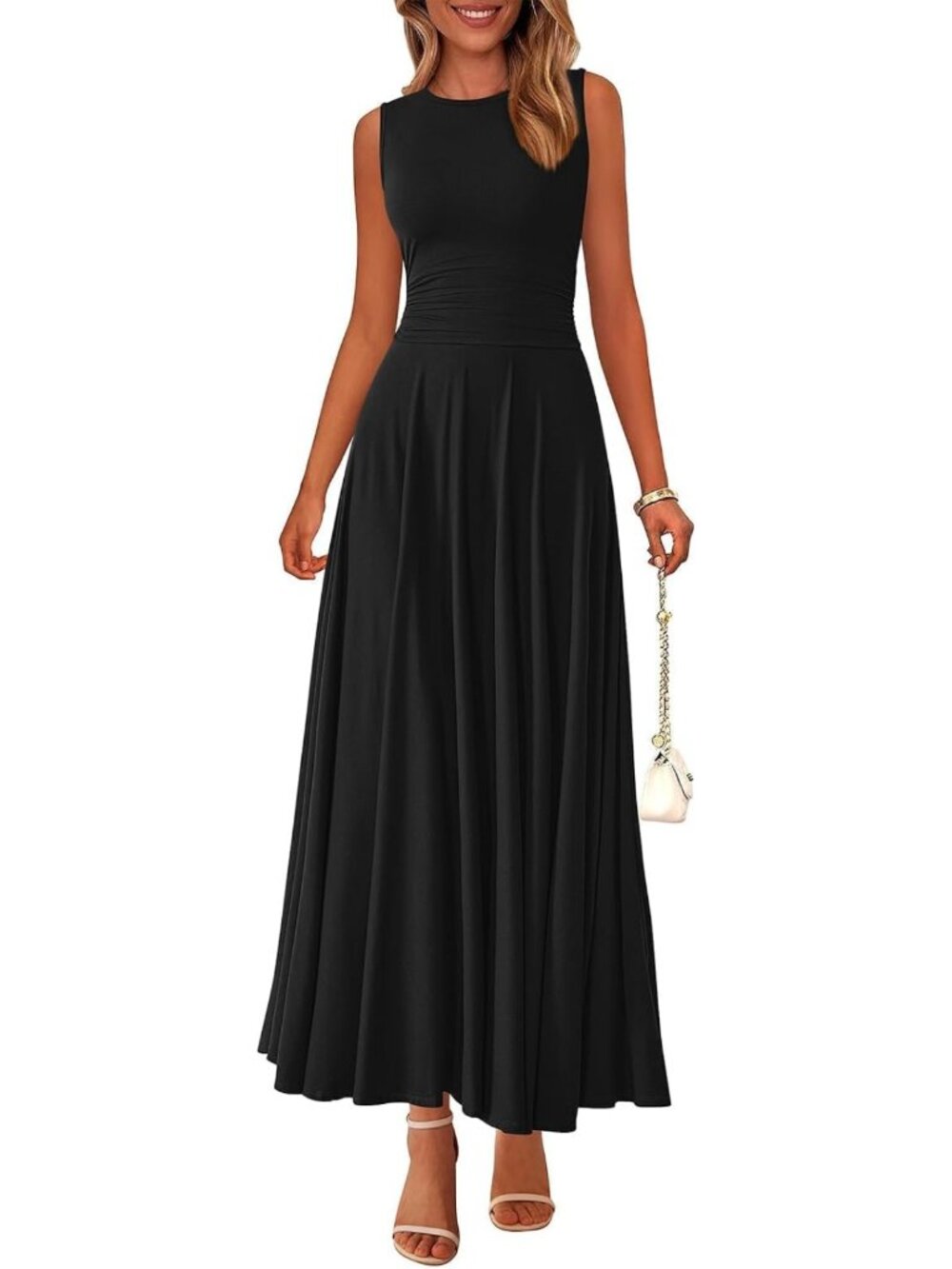 Flowy A-Line Maxi Dress for Women | Sleeveless Summer Dress 2026 | Lightweight